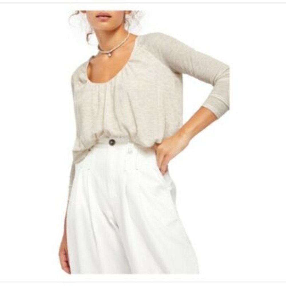 Free People Brown Bondi Thermal Beige Size L